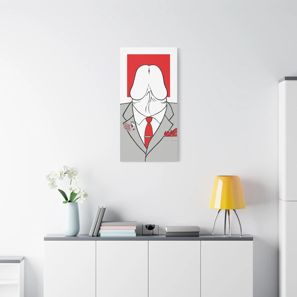 Gay Wall Art: Red Dychead - Ready To Hang Canvas Queer Decor Printify
