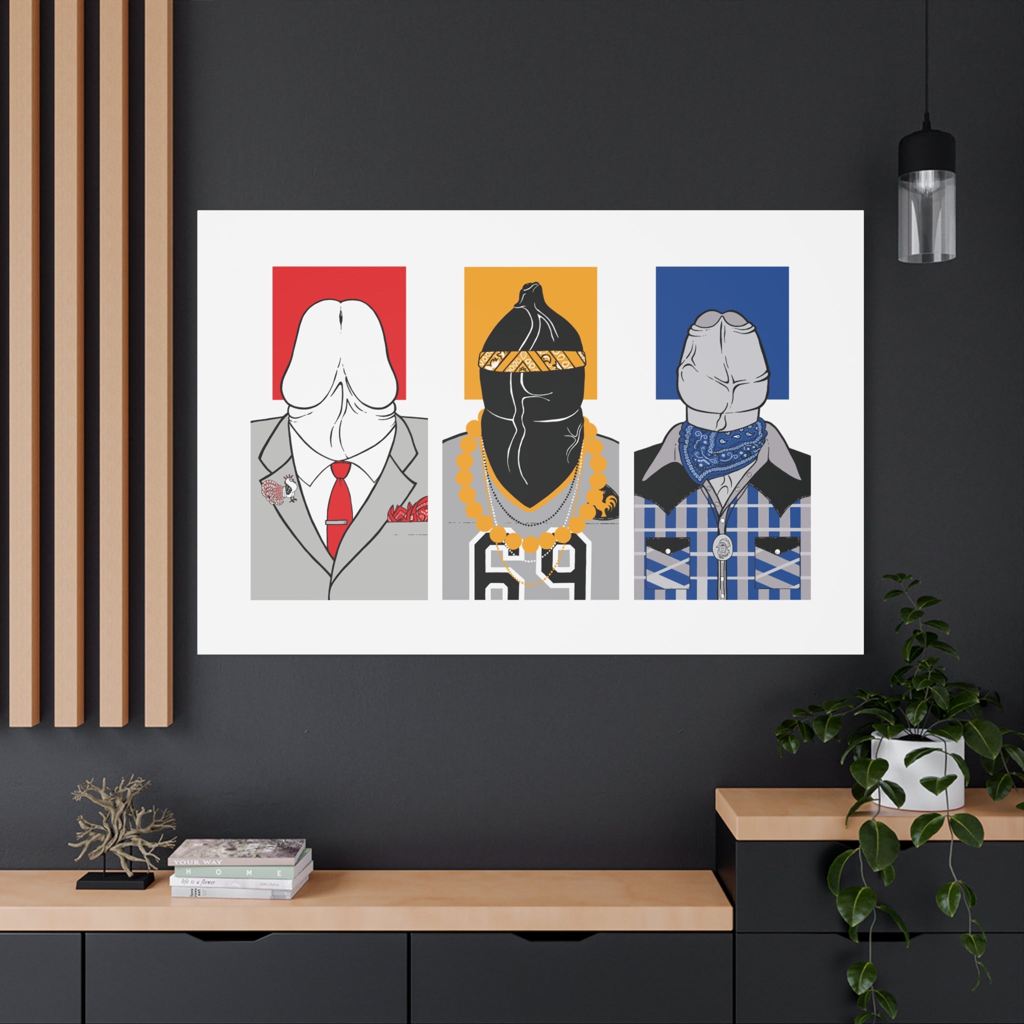 Funny Gay Wall Art - Tripdycheads Stretched Canvas, Ready To Hang