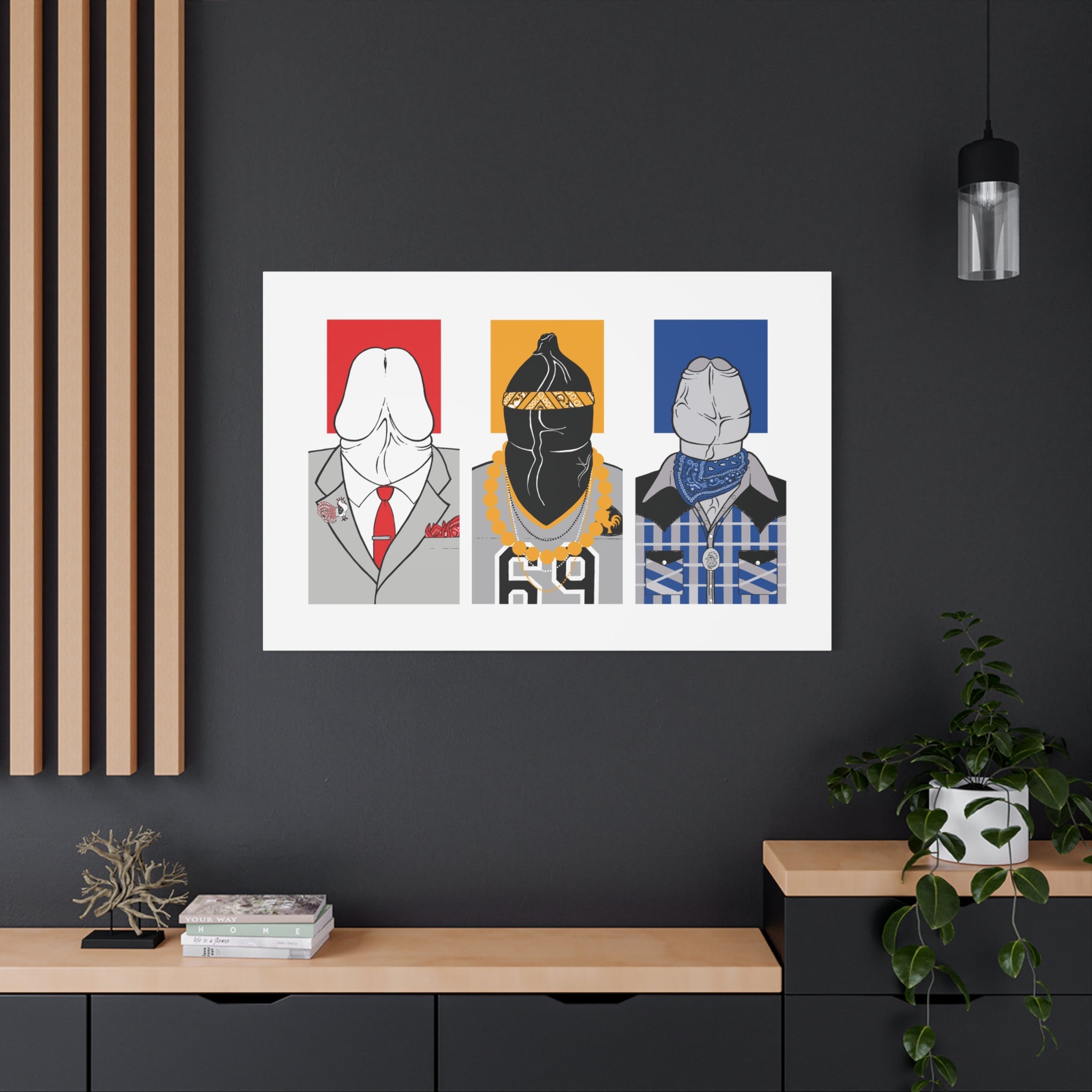 Funny Gay Wall Art - Tripdycheads Stretched Canvas, Ready To Hang