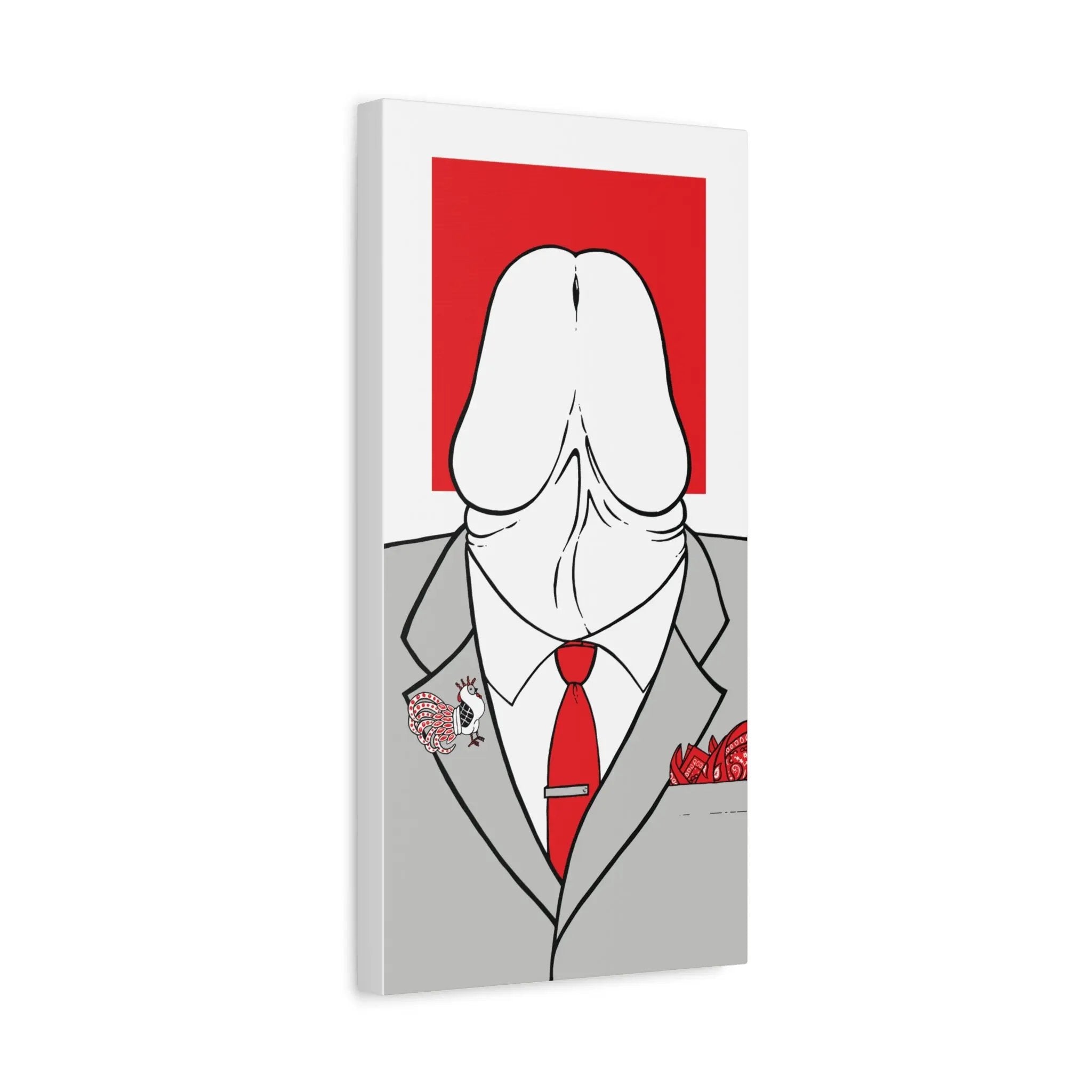 Gay Wall Art: Red Dychead - Ready To Hang Canvas Queer Decor Printify