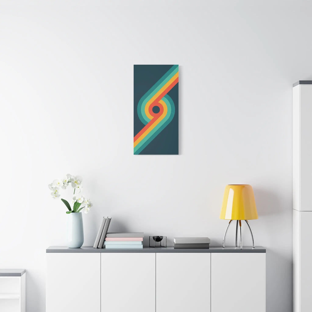Gay Wall Art: Retro Rainbow 69 - Queer Contemporary for Home, Office Printify