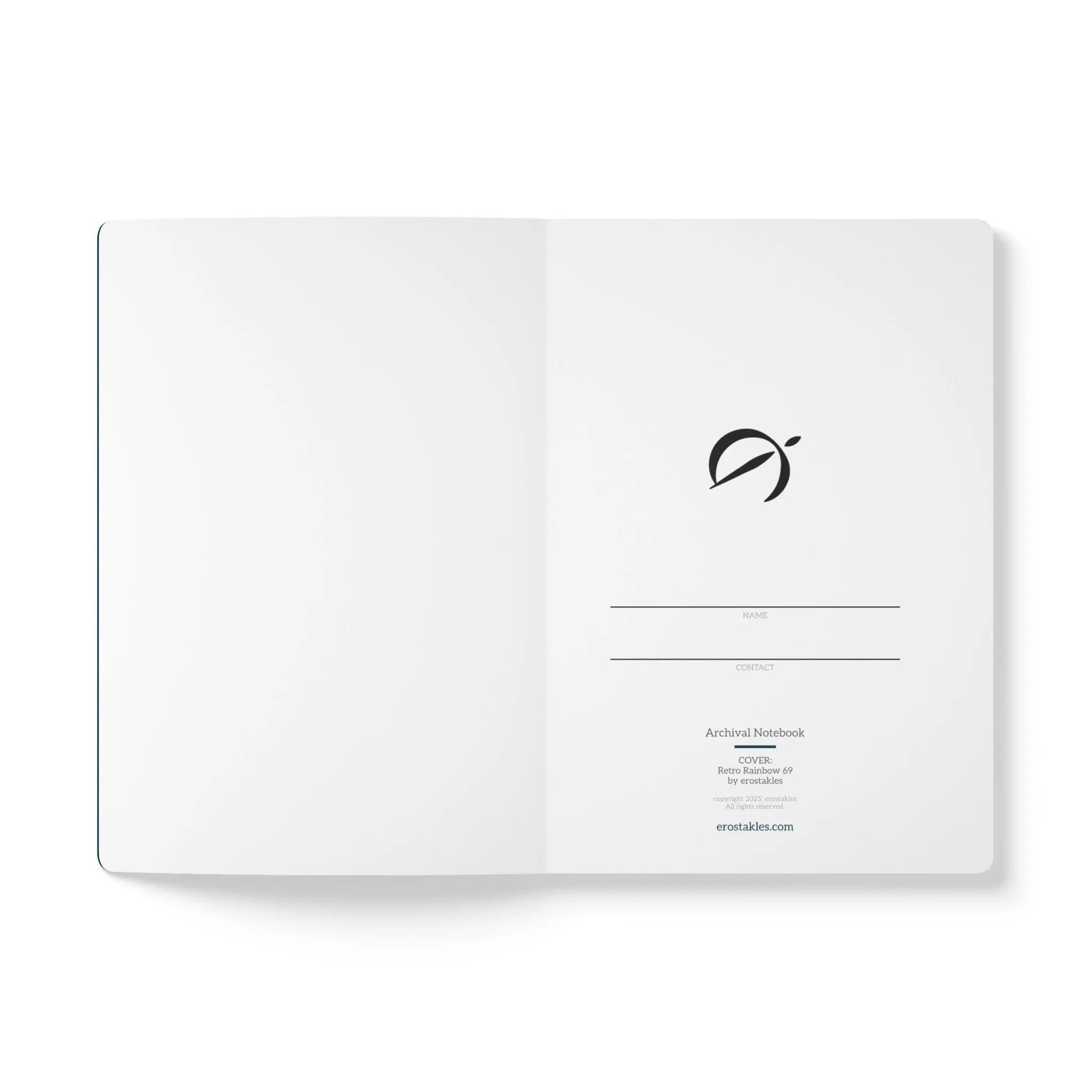 Journal: Gay Retro Rainbow 69 - Unique LGBTQ+ Queer Gift for Him - erostakles