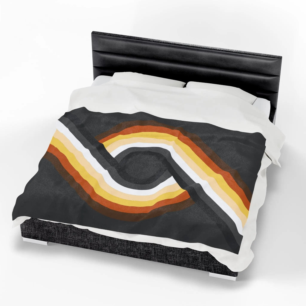 Blanket: Gay Bear Pride 69 - LGBTQ+ Queer Plush Velveteen Cover Printify