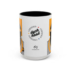 Gay Humor Coffee Mug - Yellow Dychead Queer Gift for Him Printify