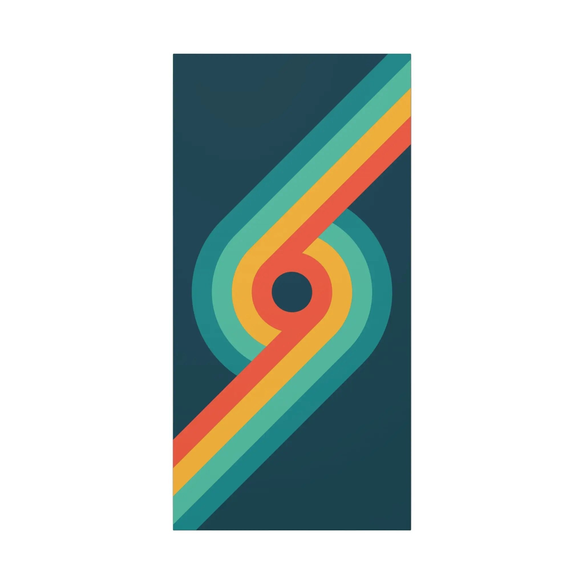 Gay Wall Art: Retro Rainbow 69 - Queer Contemporary for Home, Office Printify