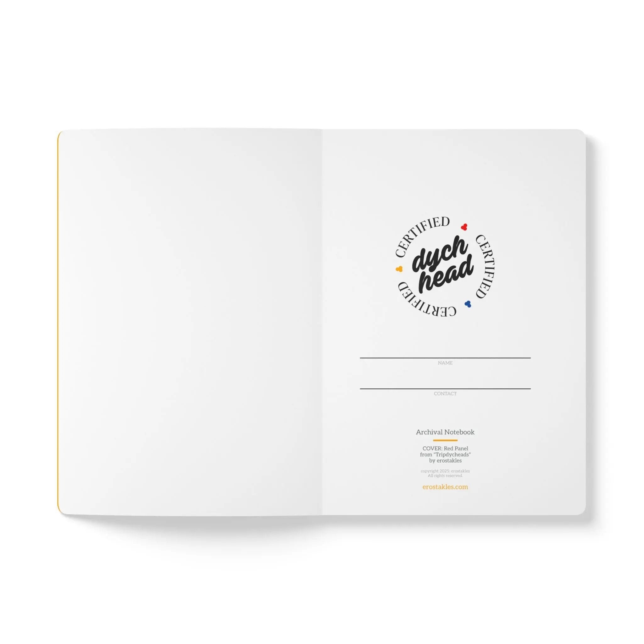 Journal: Softcover, Yellow - Unique Queer Gay Pride Gift Printify