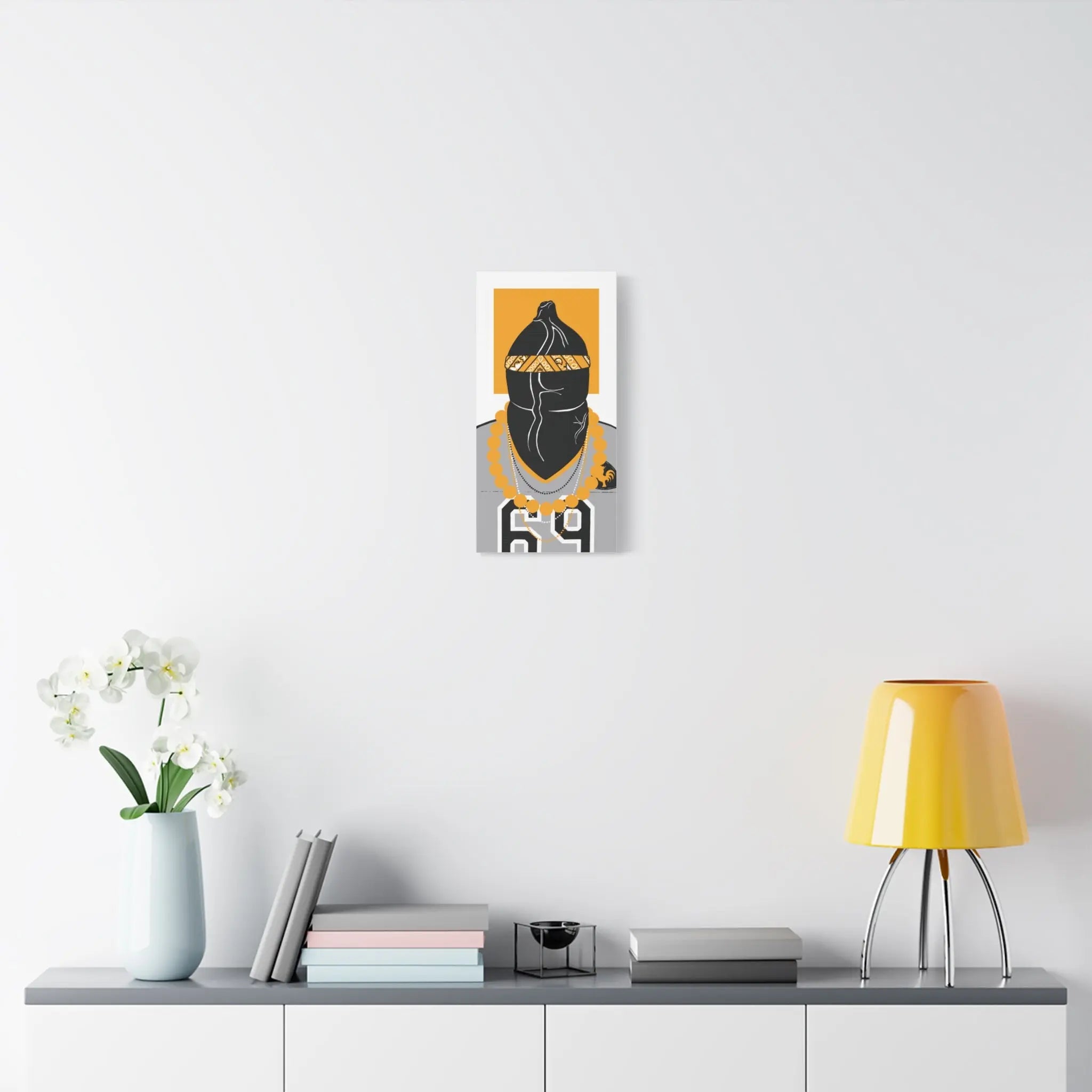 Yellow Dychead Gay Canvas Wall Art - Ready To Hang Queer Decor Printify