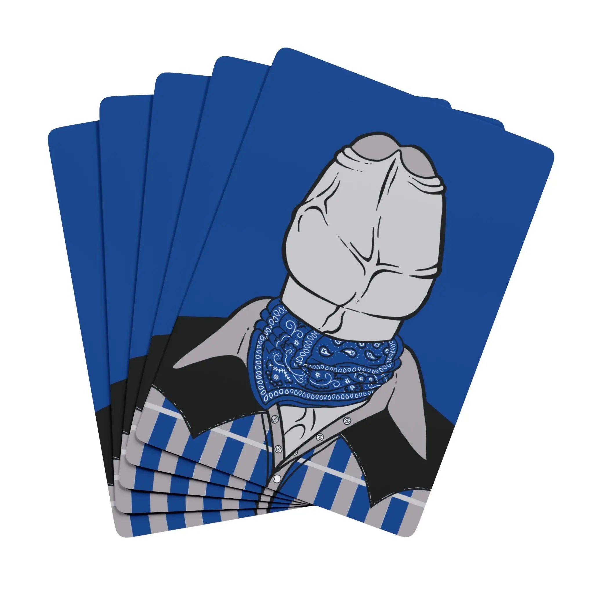 Unique Blue Gay Poker Playing Cards - Funny LGBTQ Gag Gift Printify
