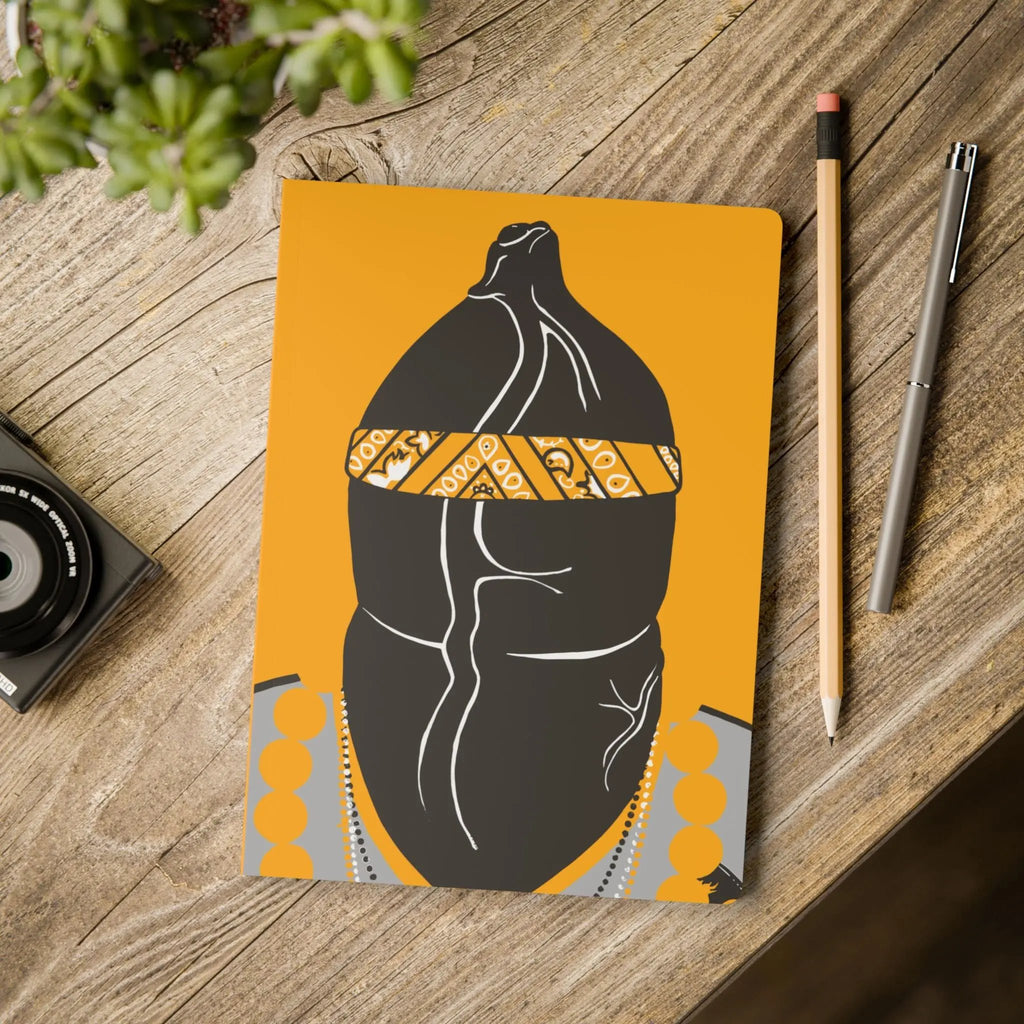 Journal: Softcover, Yellow - Unique Queer Gay Pride Gift Printify