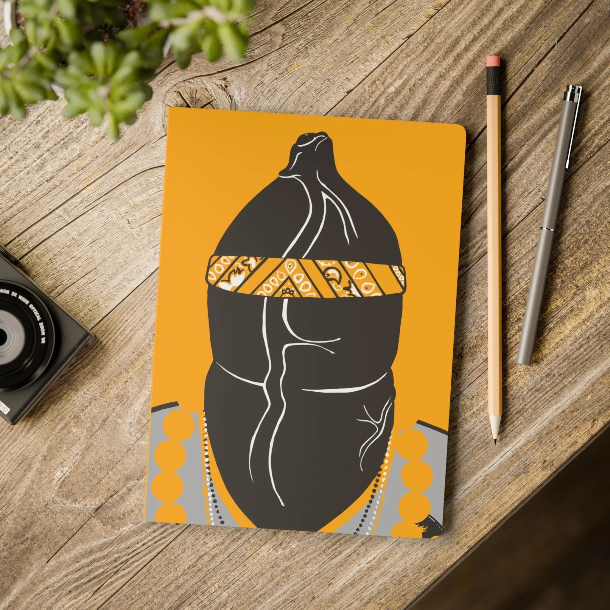 Journal: Softcover, Yellow - Unique Queer Gay Pride Gift Printify