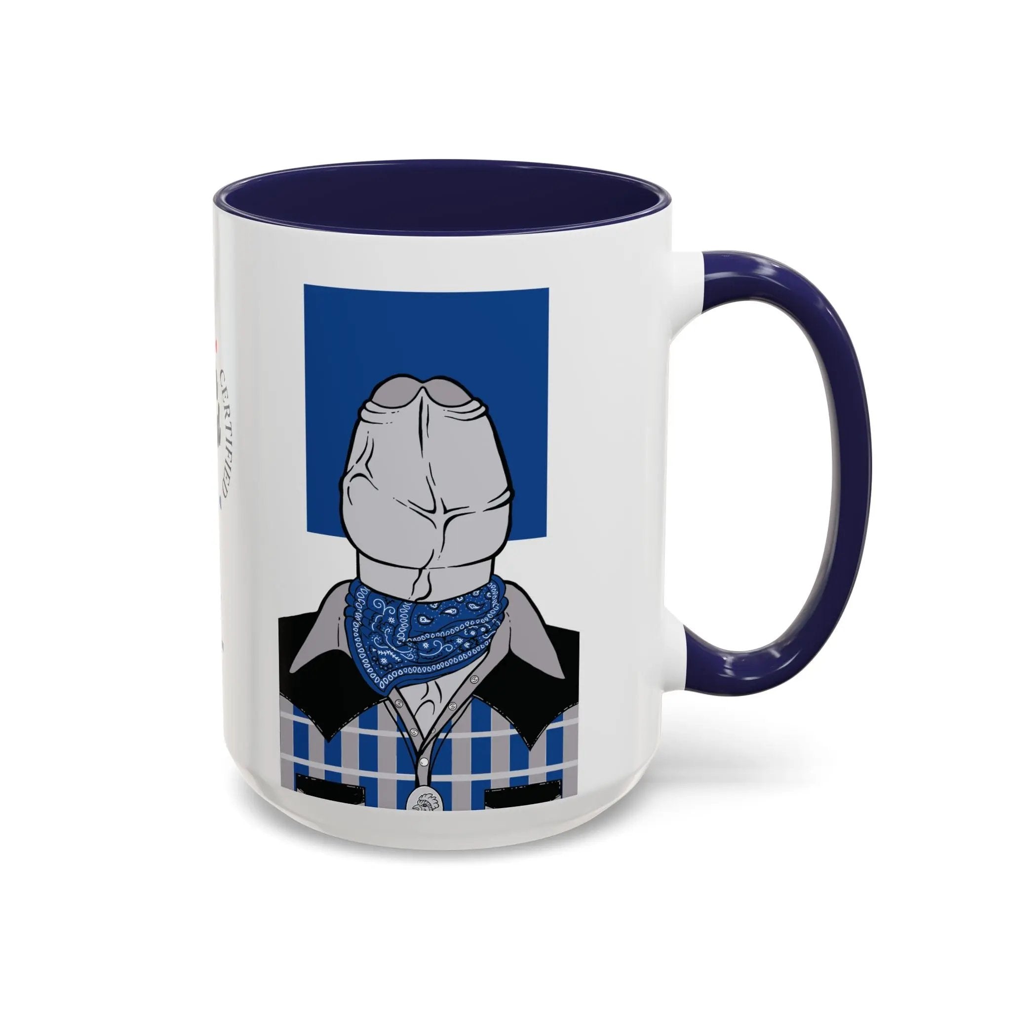 Gay Humor Coffee Mug - Blue Dychead Queer Gift for Him Printify