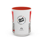 Gay Humor Coffee Mug - Red Dychead Queer Gift for Him Printify