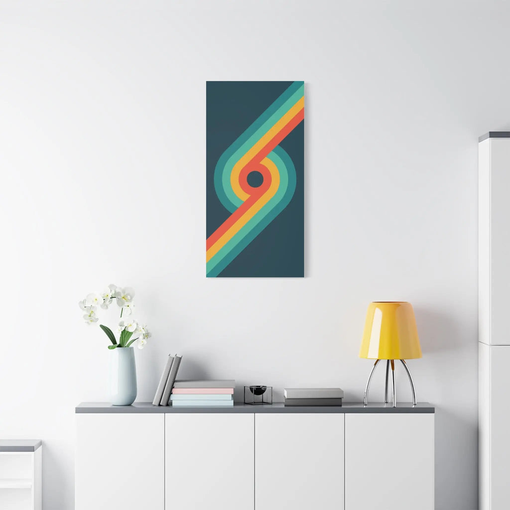 Gay Wall Art: Retro Rainbow 69 - Queer Contemporary for Home, Office Printify