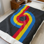 Blanket: Vintage Gay Rainbow 69 - LGBTQ+ Queer Bed Cover - erostakles