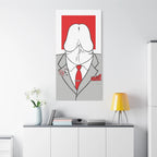 Gay Wall Art: Red Dychead - Ready To Hang Canvas Queer Decor Printify