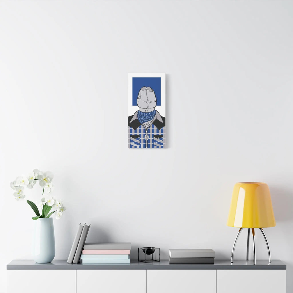 Blue Dychead Gay Canvas Wall Art - Ready To Hang Queer Decor Printify