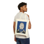 Blue Queer Art Cotton Canvas Tote Bag - LGBTQ Gay Pride Gift Printify