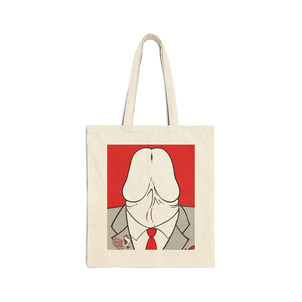 Red Queer Art Cotton Canvas Tote Bag - LGBTQ Gay Pride Gift Printify