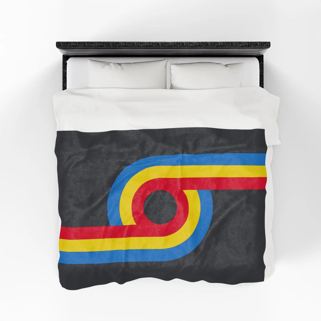 Blanket: Vintage Gay Rainbow 69 - LGBTQ+ Queer Bed Cover Printify