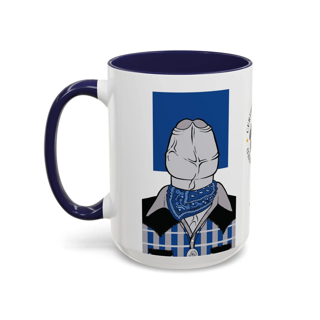 Gay Humor Coffee Mug - Blue Dychead Queer Gift for Him Printify